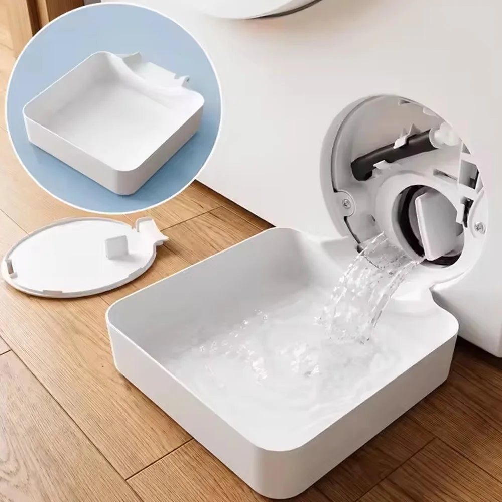 Washing Machine Drain Tray Universal Drain Funnel Proof Tray Front Load Washer Drip Catcher Base Water Collection Catch Tray