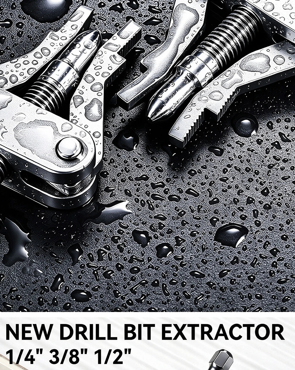 Universal Broken Pipe Extractor Faucet Valve Stuck Insert Remover Hex Shank Drill Powered Plumbing Repair Tool Heavy Duty Kit