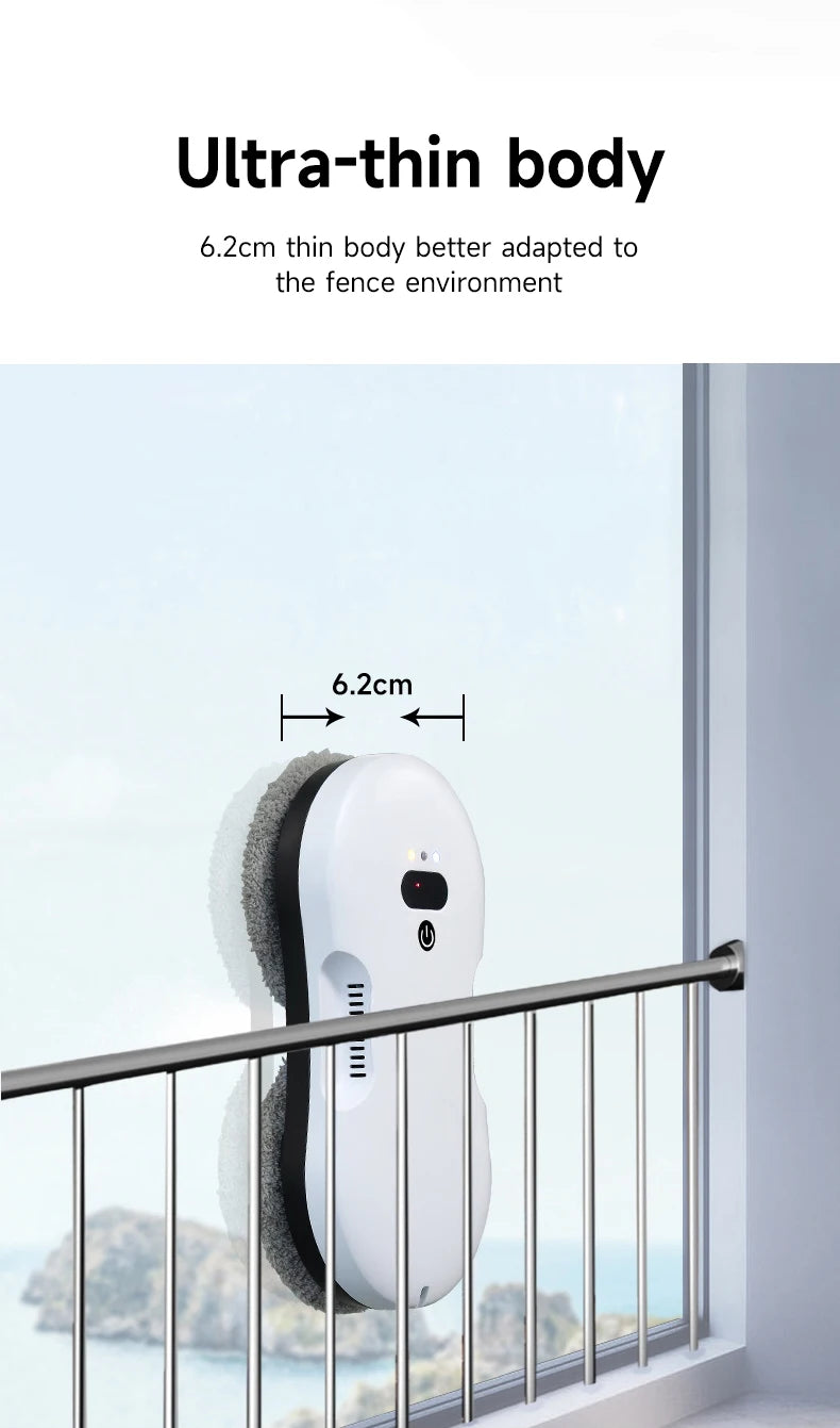 Two-way spray window cleaner machine man automatic electric large suction household high-rise glass window cleaner machine man