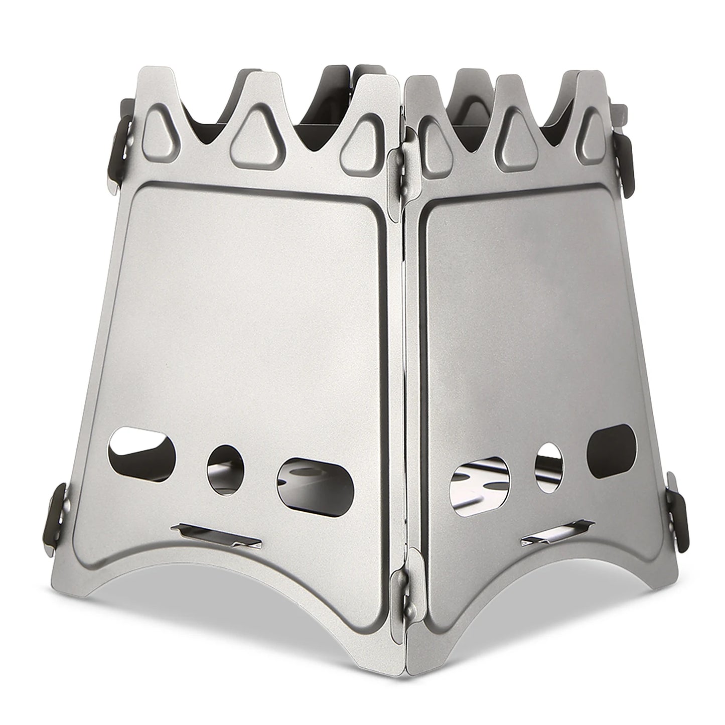 Lixada Compact Folding Titanium Wood Stove for Outdoor Camping Cooking Picnic Wood Burner camping accessories and equipment