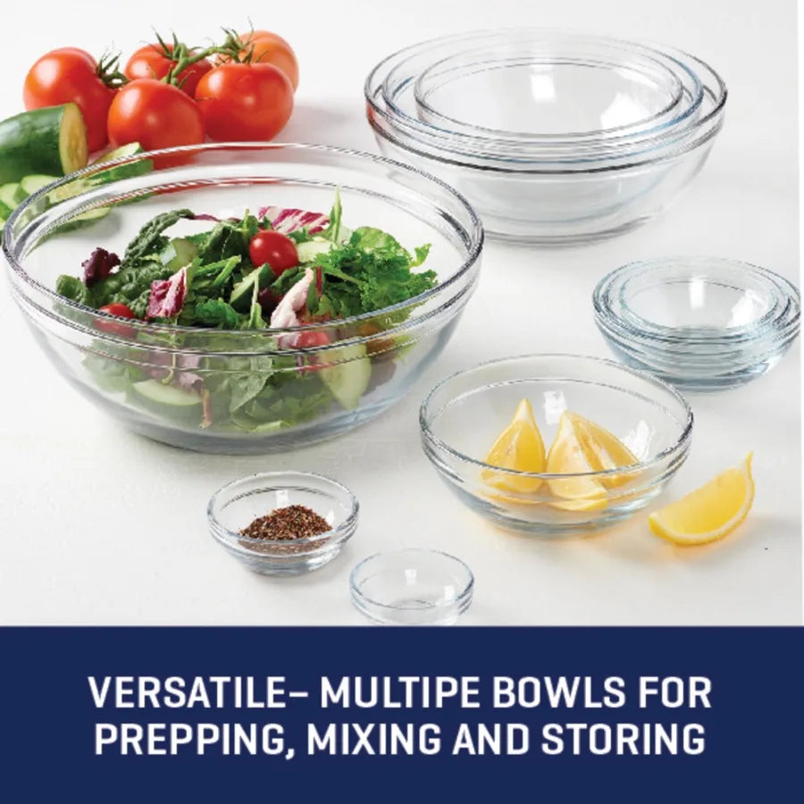 10-Piece  Mixing Bowl Set for Baking and Cooking Includes Nesting Bowls with Lids for Storage and Easy Mixing Perfect for Meal