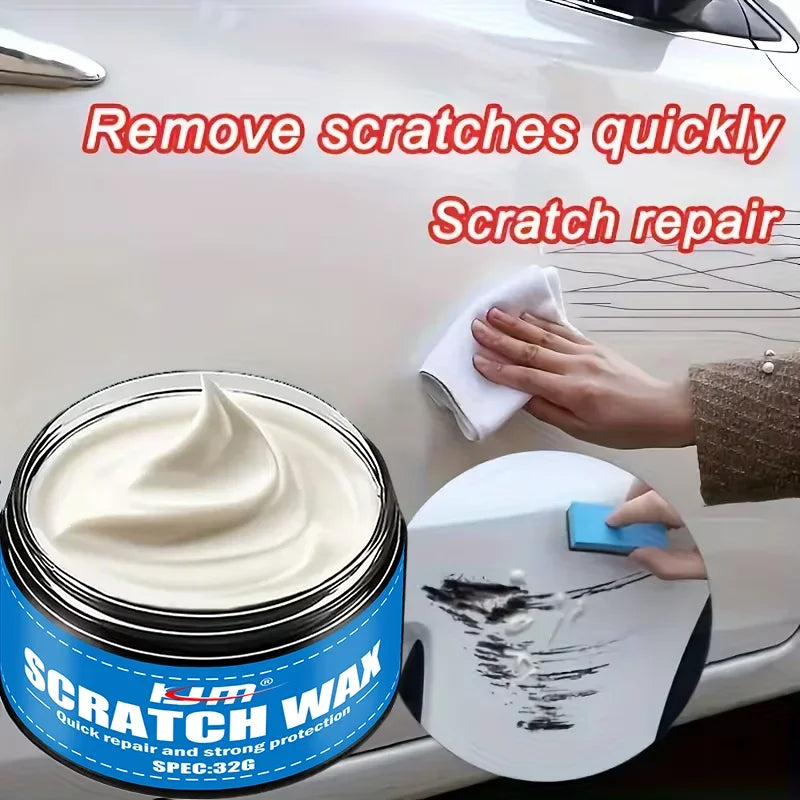 KJM 32g Car Scratch Repair Wax Instant Touch-Up Long-Lasting Paint Protection Minor Scratches Easy Application
