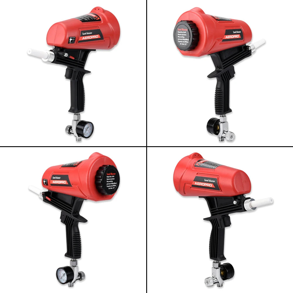 AEROPRO Air Sand Blaster Gun Kit Spray Paint Gun  Machine Handheld Pneumatic Blasting Gun For Paint Removal, Metal Rust Remover