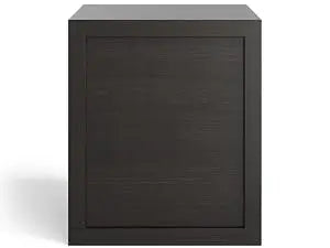 Set of 2 Wooden Nightstands With 2 Handle-Free Storage Drawers, Thickened Bedside End Side Table For Bedroom Black Finish