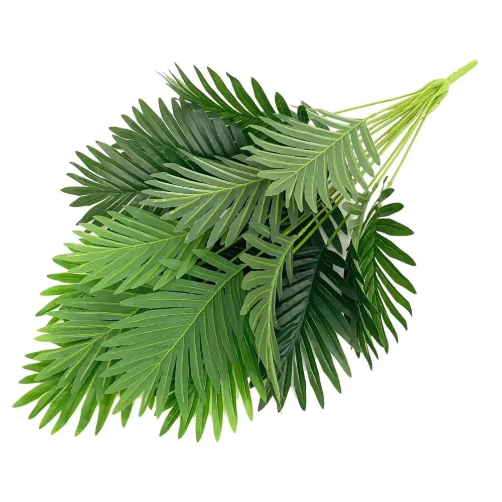 70-120cm Large Artificial Palm Tree Tropical Green Leaves Fake Plants Plastic Monstera Faux Tree Branch for Home Kitchen Decora