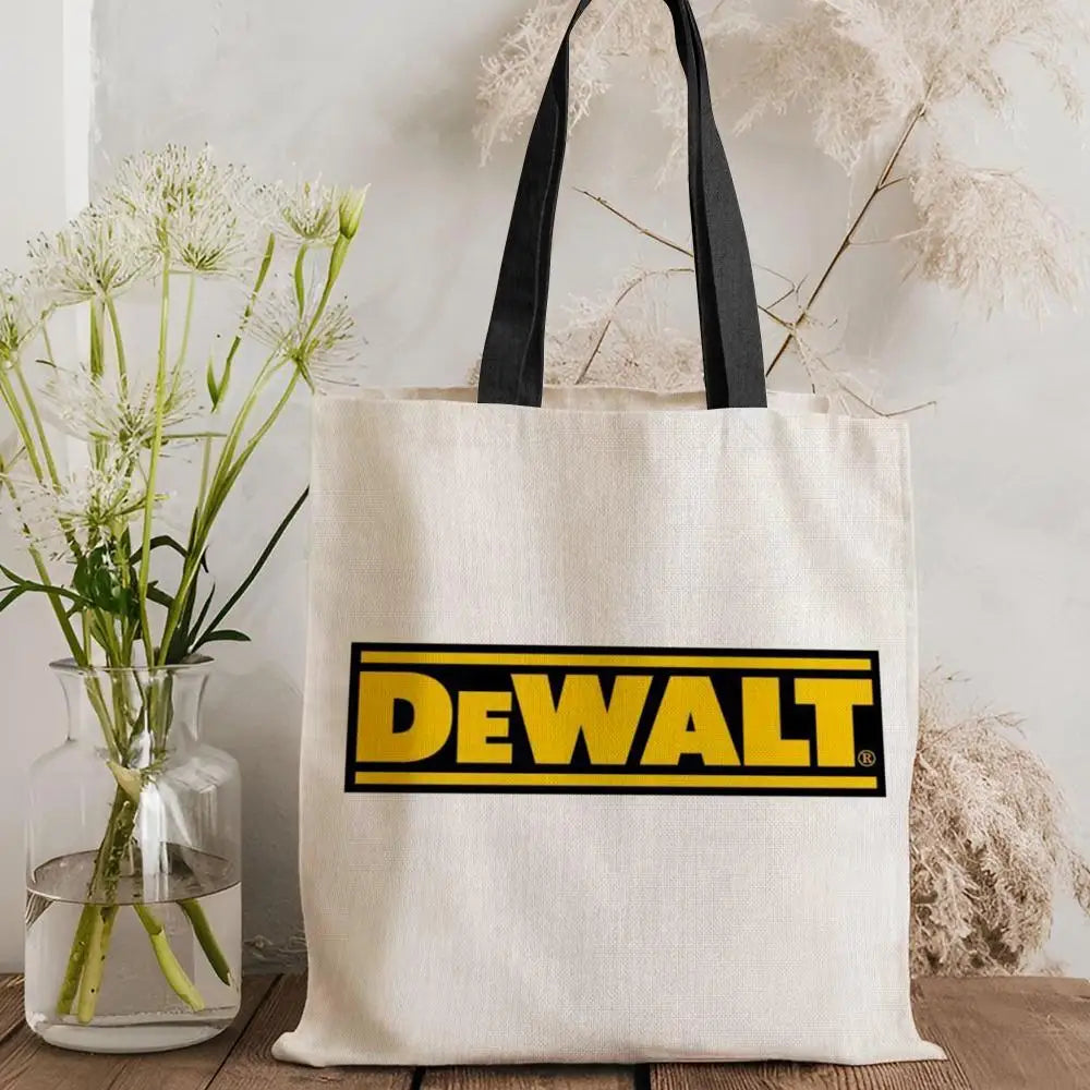 Tool Box D-DeWaltS Storage Bags Storage Bags Canvas Tote Bag Large Capacity Shoulder Fashion Eco Shopping Handbag