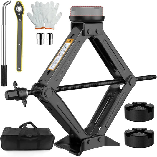 Universal Scissor Jack for Car 2.5 Ton Portable Tire Kit