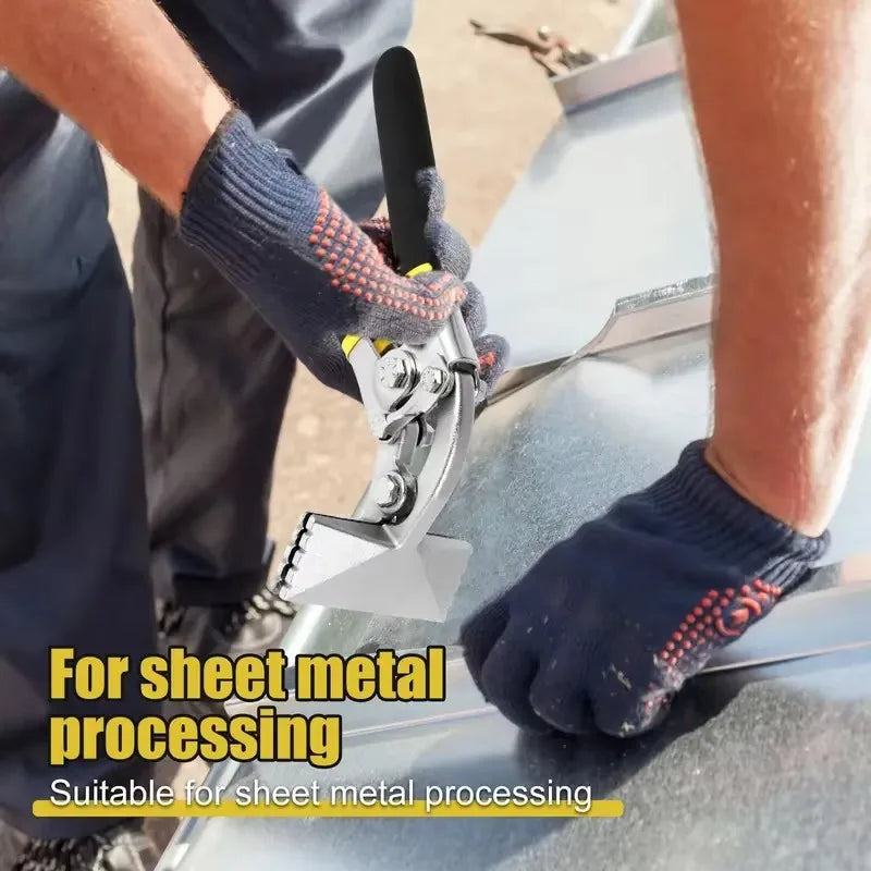 Hand Seamer, Straight Jaw Sheet Metal Bender Tools, Sheet Metal Seamer Form Edge Seamer Seaming Plier with Ergonomic Handle,