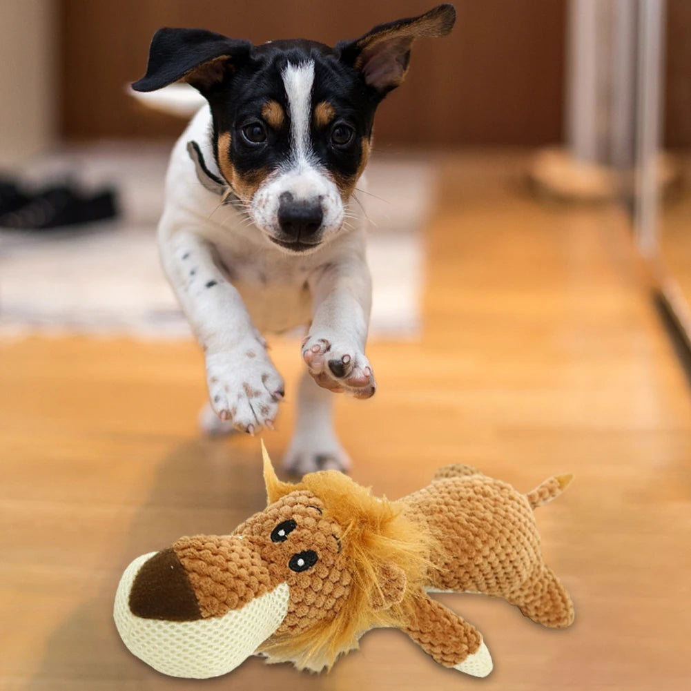 Durable Plush Dog Toy Squeak Chew For Playful Puppies