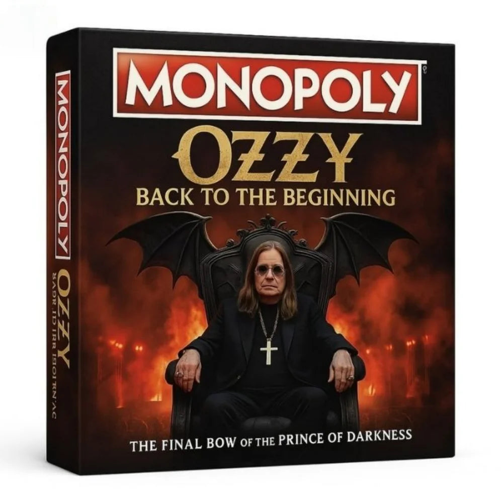 Premium Ozzy Osbourne Themed Monopoly Board Game | Heavy Metal Fan Collectible & Family Fun