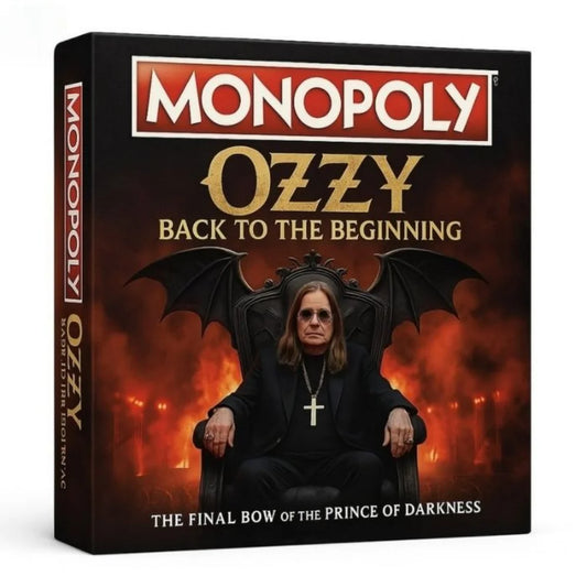 Premium Ozzy Osbourne Themed Monopoly Board Game | Heavy Metal Fan Collectible & Family Fun