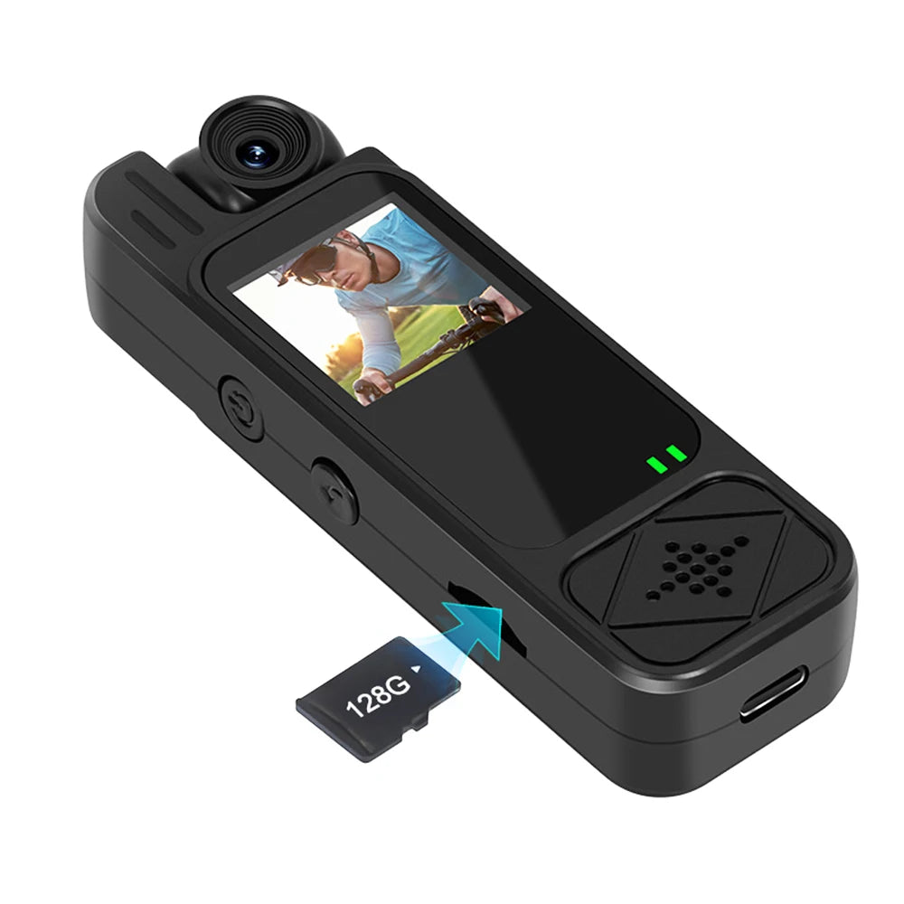 2026 Portable HD 1080P Mini Camera Digital Video Recorder Worn Police Small Body Cam Infrared Night Vision Sports DV Camcorders
