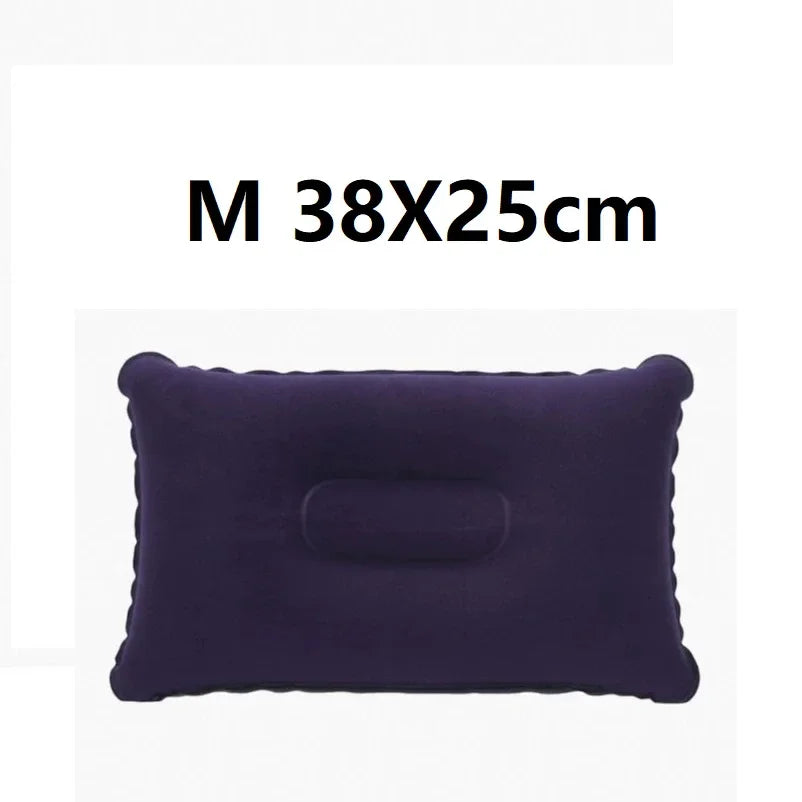 Inflatable Wedge Pillow for Travel Lumbar and Yoga Support