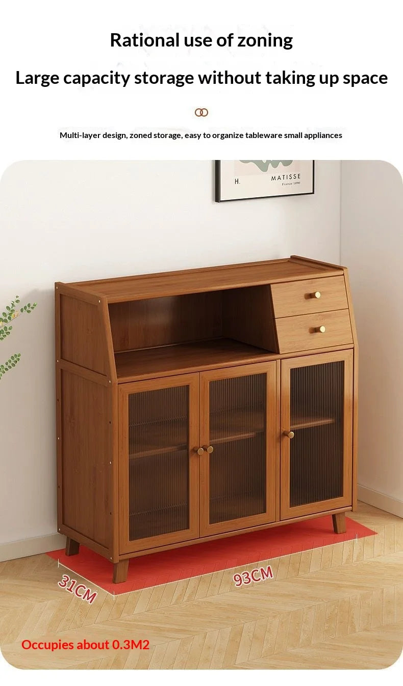 Narrow Living Room Storage Cabinet Multipurpose Sideboard Coffee Station Bar Cabinet Kitchen Pantry Drawer Organizer Furniture