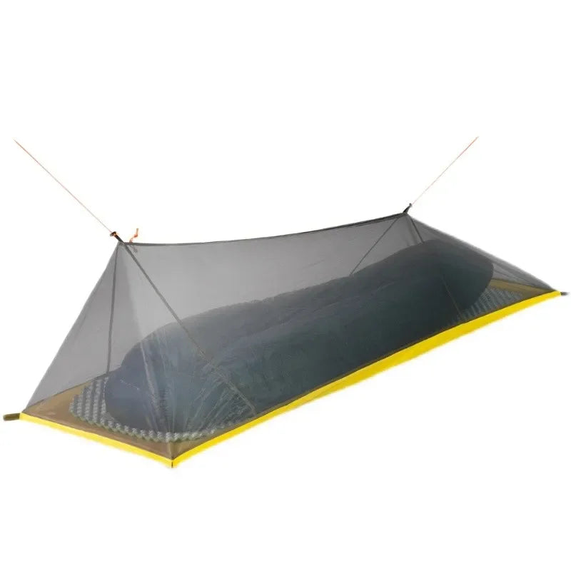 HIKEBURGER Jian Outdoor 1P Inner Tent Camping Bivy Insect-proof Sleeping Bag Set Ultralight Mountain Climbing Pole Less Shelter