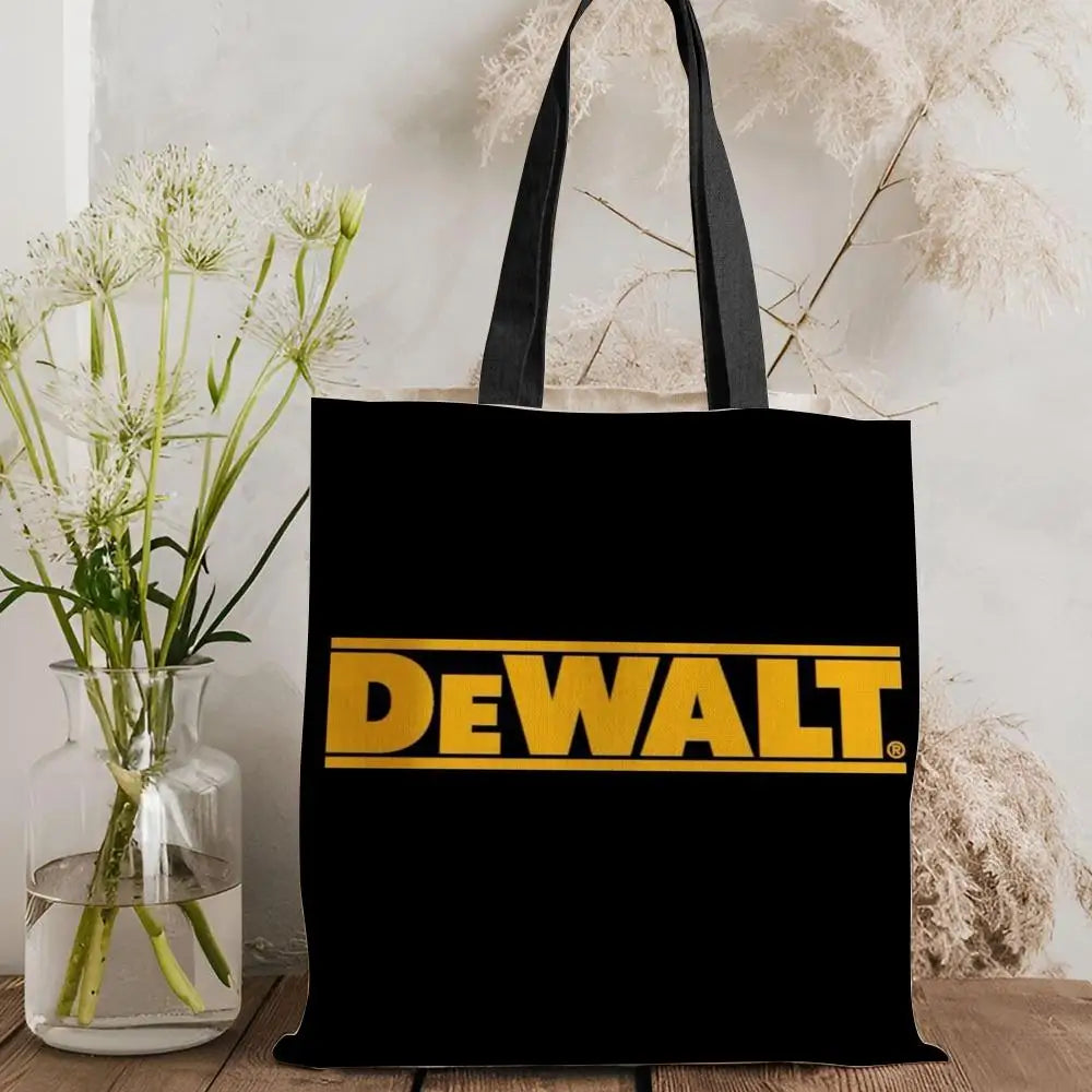 Tool Box D-DeWaltS Storage Bags Storage Bags Canvas Tote Bag Large Capacity Shoulder Fashion Eco Shopping Handbag