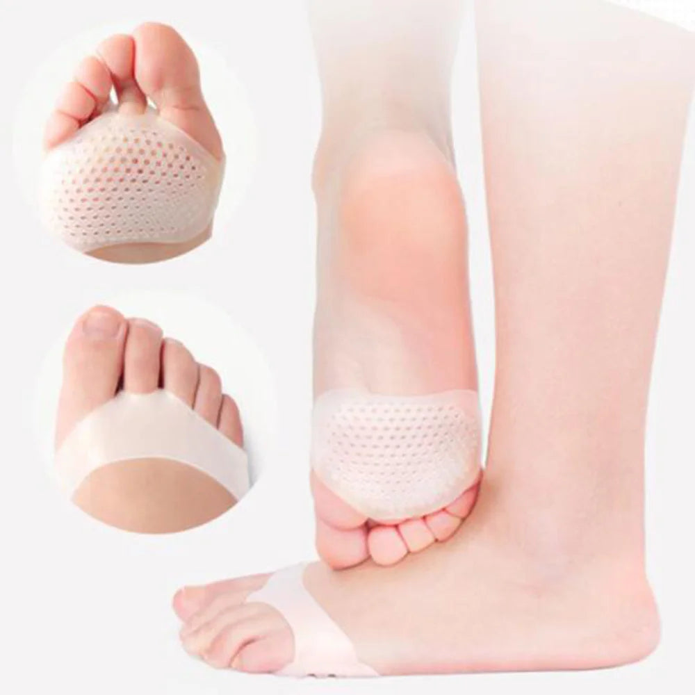2Pcs Silicone Gel Toe Separator Hallux Valgus Bunion Adjuster Foot Protector Cushion Daily Feet Care Supply