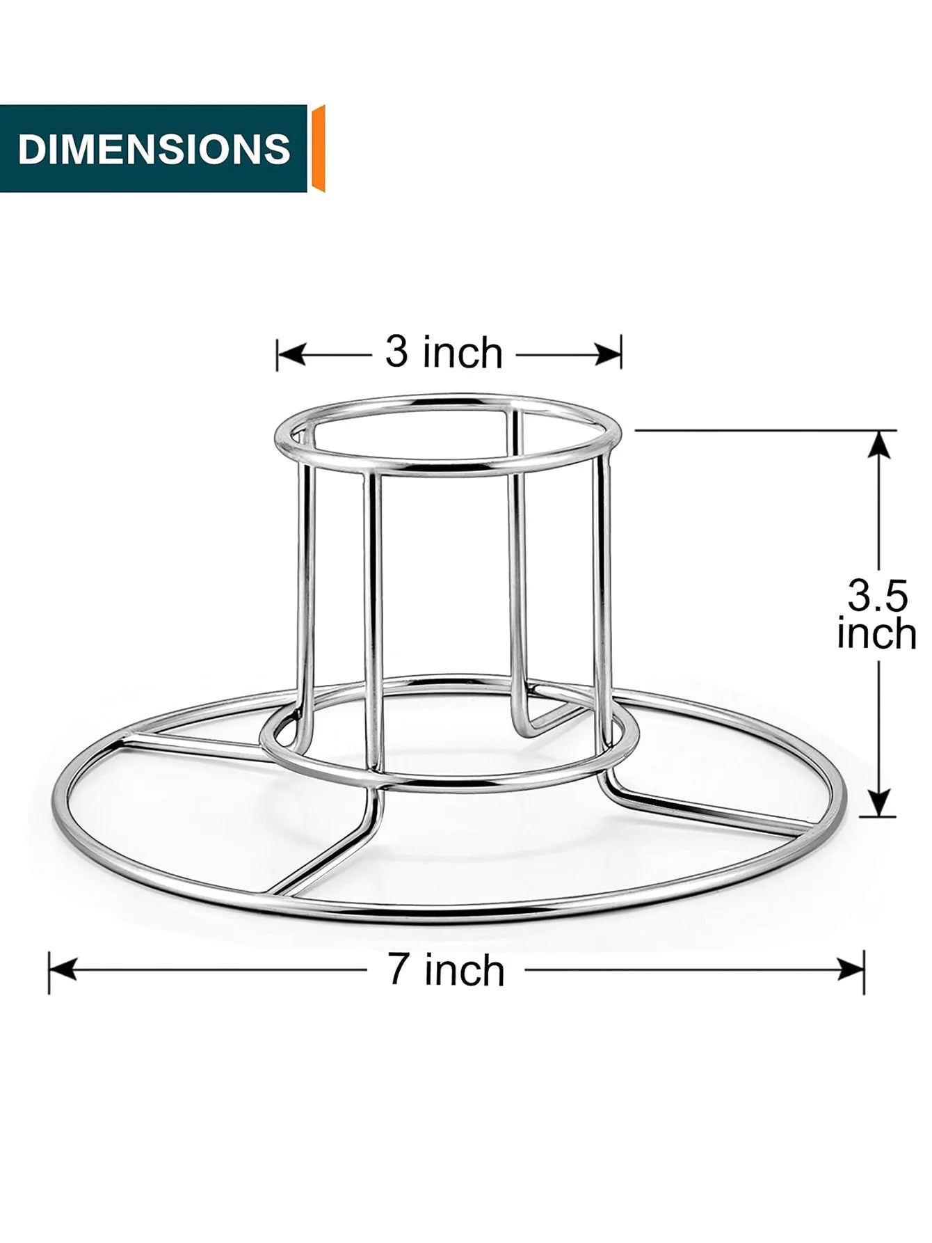 Beer Can Chicken Holder for Grill and Smoker, Premium Grade Stainless Steel Beer Chicken Stand with Handle