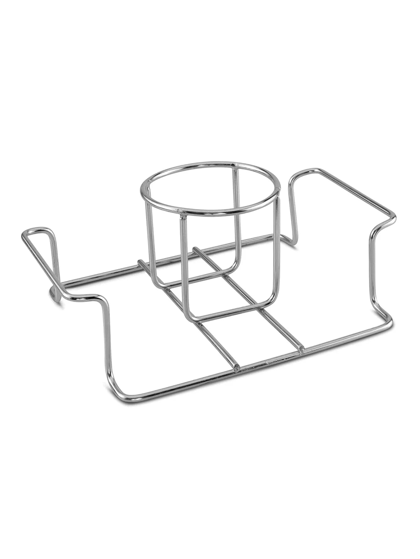 Beer Can Chicken Holder for Grill and Smoker, Premium Grade Stainless Steel Beer Chicken Stand with Handle