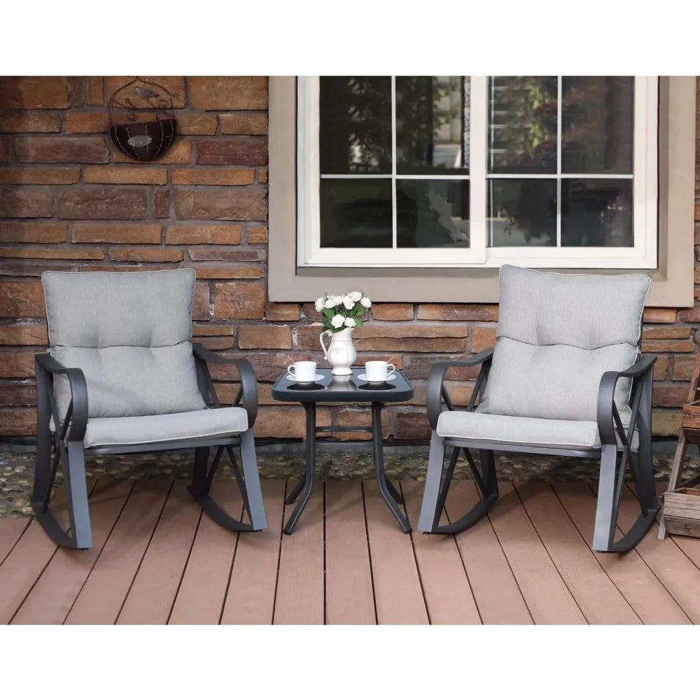 Cozy 3 Piece Bistro Set for Outdoor Relaxation