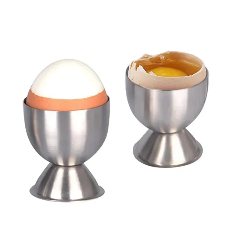 Stainless Steel Egg Topper Shell Opener Egg Cutter Cracker Metal Egg Cups Stand Holders for Soft Hard Boiled Eggs Kitchen Tools