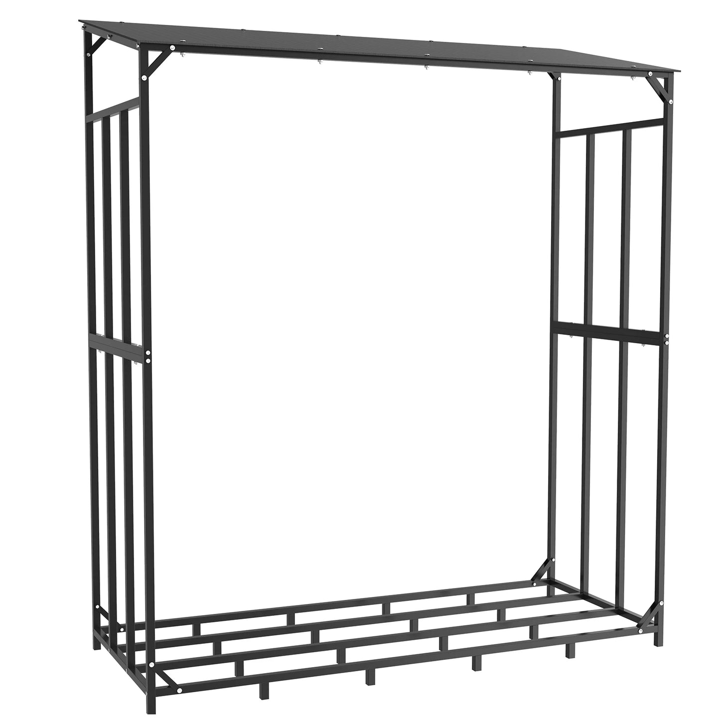 Heavy Duty Outdoor Firewood Rack With Waterproof Cover