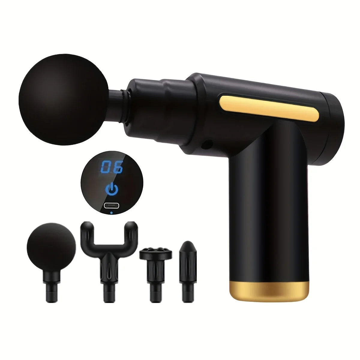 Portable Digital Fascia Gun With LED Display Six Levels
