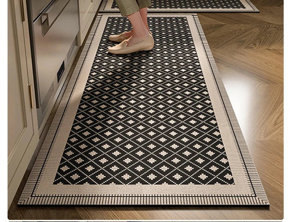 Kitchen Floor Mat Absorbent Non-slip Carpet Diatom Mud Long Foot Mats Minimalist Style Home Decoration Rug for Bathroom 주방 카펫
