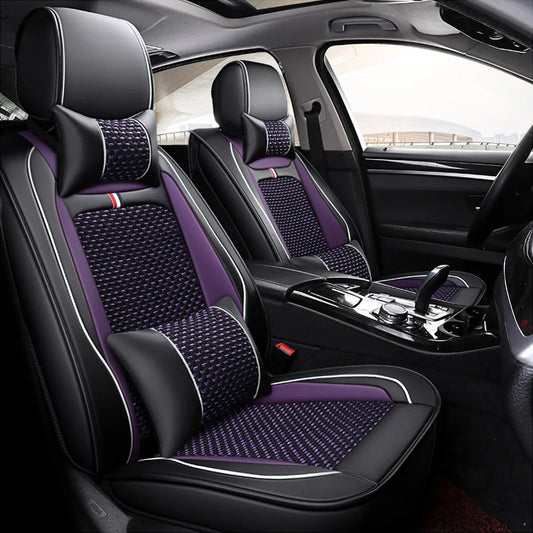 Car Seat Covers Full Set,Car Seat Protector, All Season Universal Car Seat Cushion, Car Seat Covers Front Seats and Back