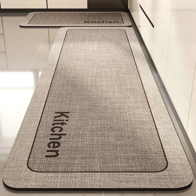 Kitchen Floor Mat Absorbent Non-slip Carpet Diatom Mud Long Foot Mats Minimalist Style Home Decoration Rug for Bathroom 주방 카펫