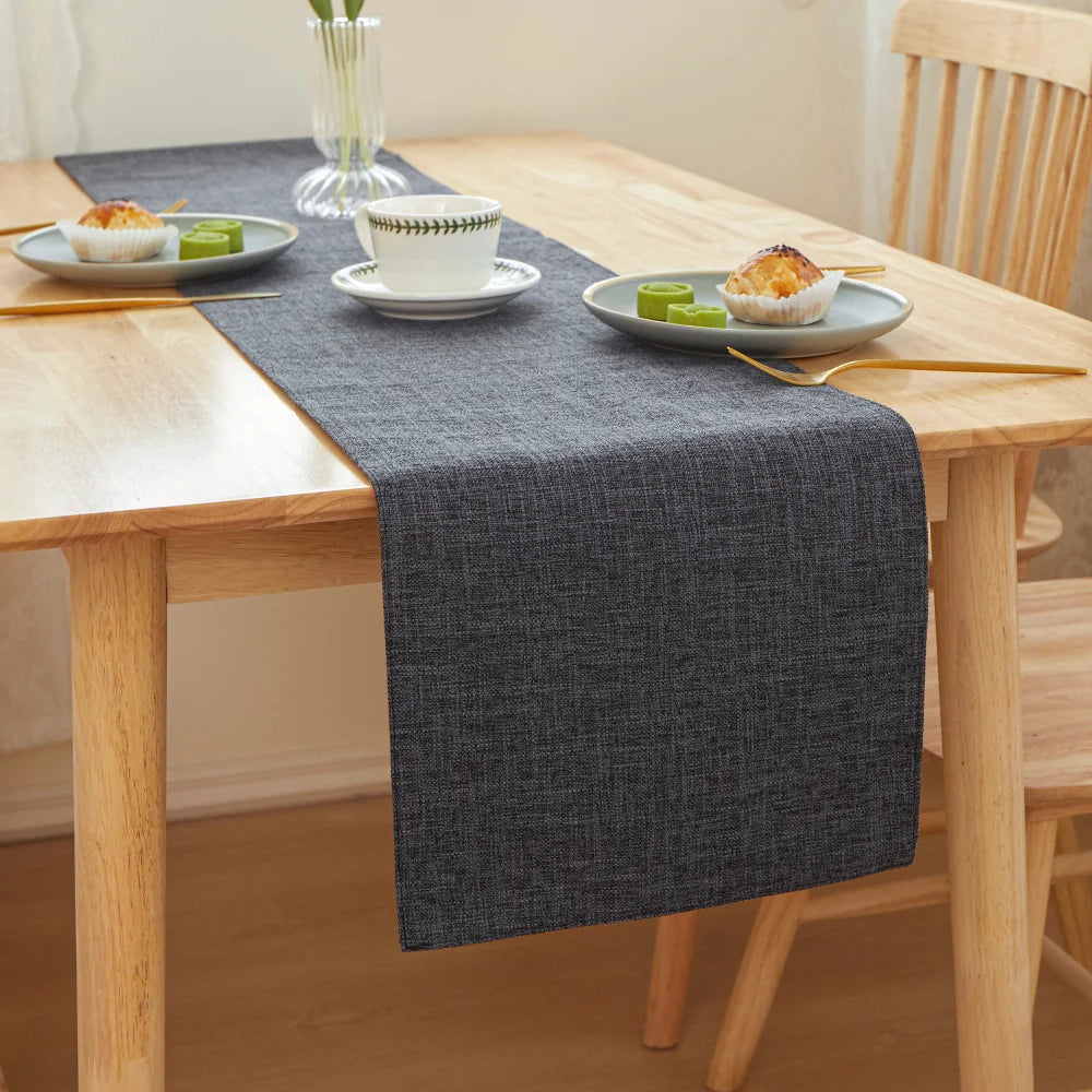 Stylish Printed Linen Table Runner For Wedding Decor