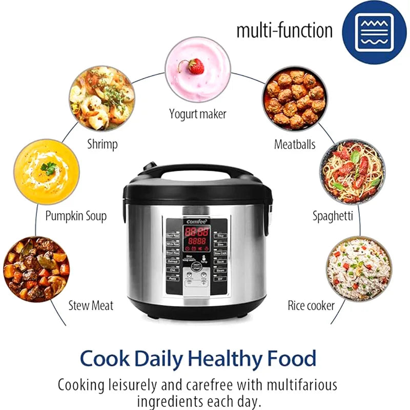 Household Rice Cooker 12 Cooking Programs Large Capacity Programmable High-End Rice Cooker