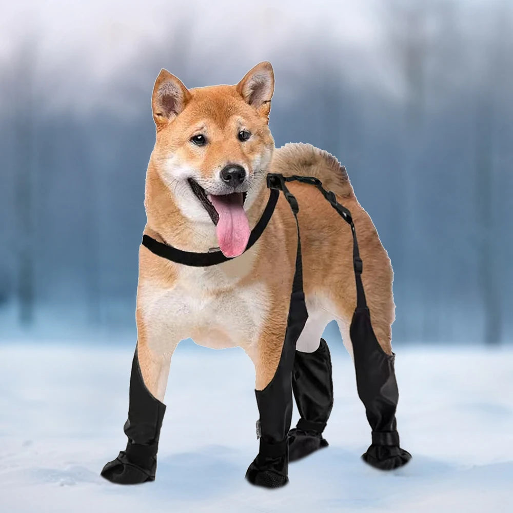 Outdoor Walking Dog Boot Leggings for Small Medium Large Dogs