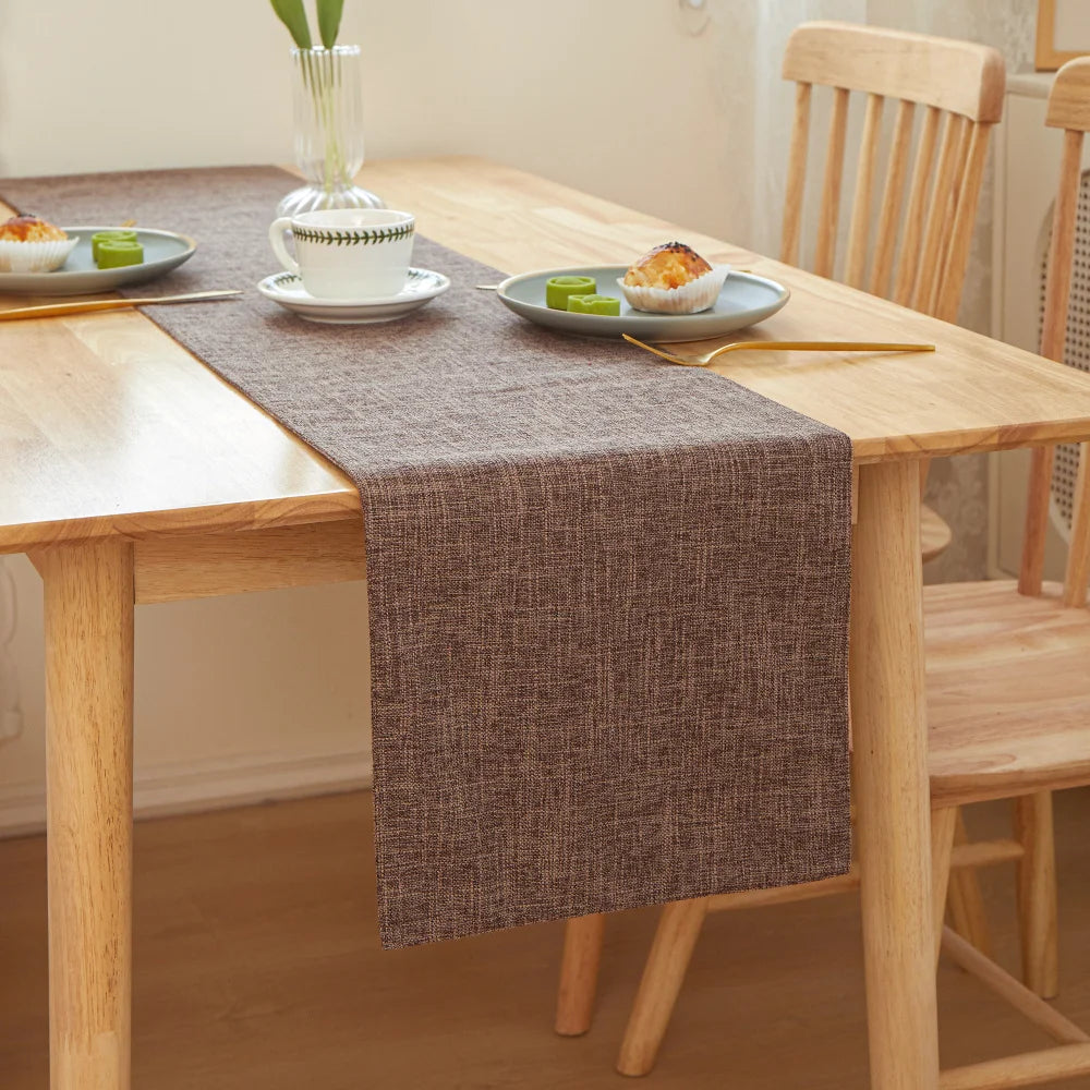 Stylish Printed Linen Table Runner For Wedding Decor
