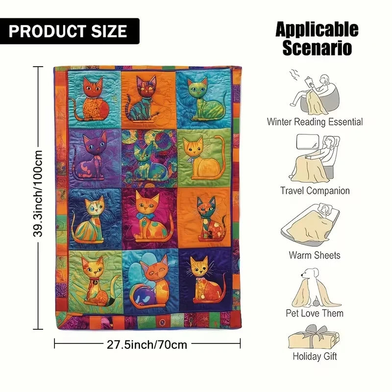 Paw Prints Pattern Used for Sofa Bedroom Living Room Bed Blanket Flannel Gifts for Family Friends Camp Travel Flannel Blankets