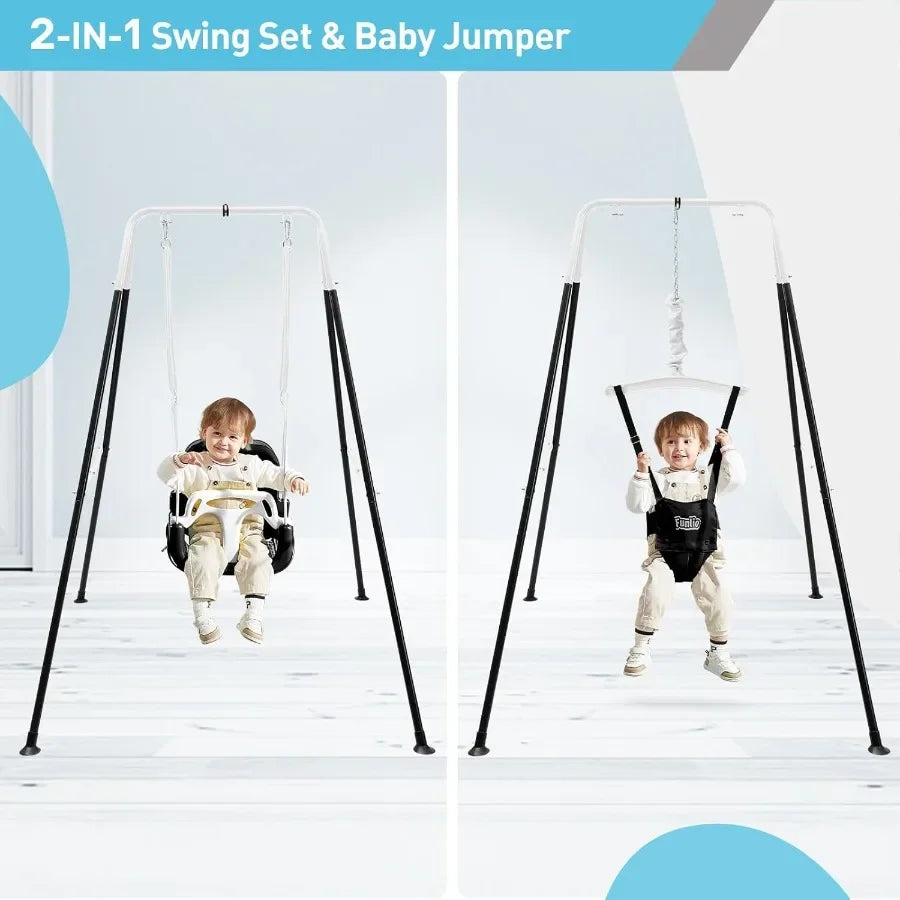 Two In One Toddler Swing Set Indoor Outdoor Activity
