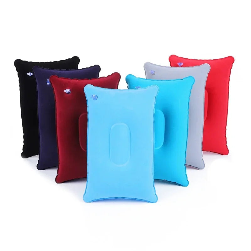 Inflatable Wedge Pillow for Travel Lumbar and Yoga Support