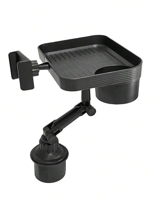 2-In-1 Universal Car Cup Holder Expander With Phone Holder, Adjustable Height And Angle, 360° Rotatable, Non-Slip Design
