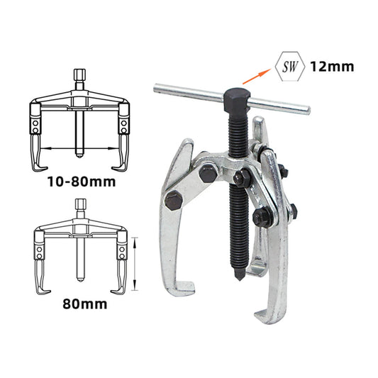 Bearing Puller Tool 2 Jaw/3 Jaw Automotive Bearing Gear Puller Wiper Chain Removal Tool 10-65/80mm Jaw Puller Pulley Remover