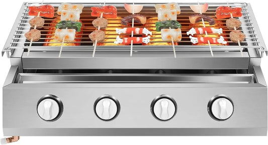 BBQ Grill LPG Tabletop Barbecue Cooking Stove Outdoor Grill