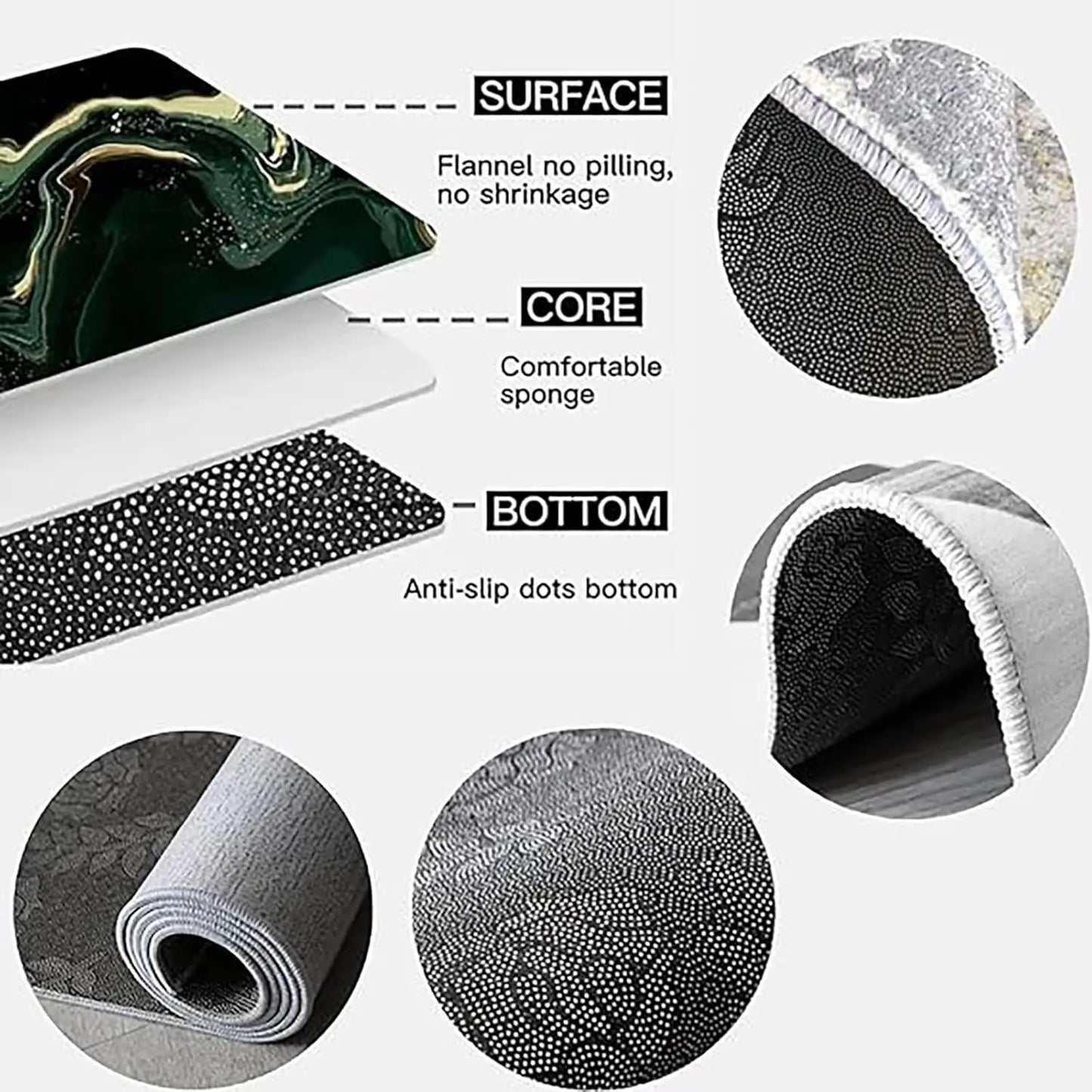 VIKAMA Outdoor Carpet Camping And Picnic Moisture-Proof And Easy-To-Clean Floor Mat Washable Decorative Carpet Home Decoration
