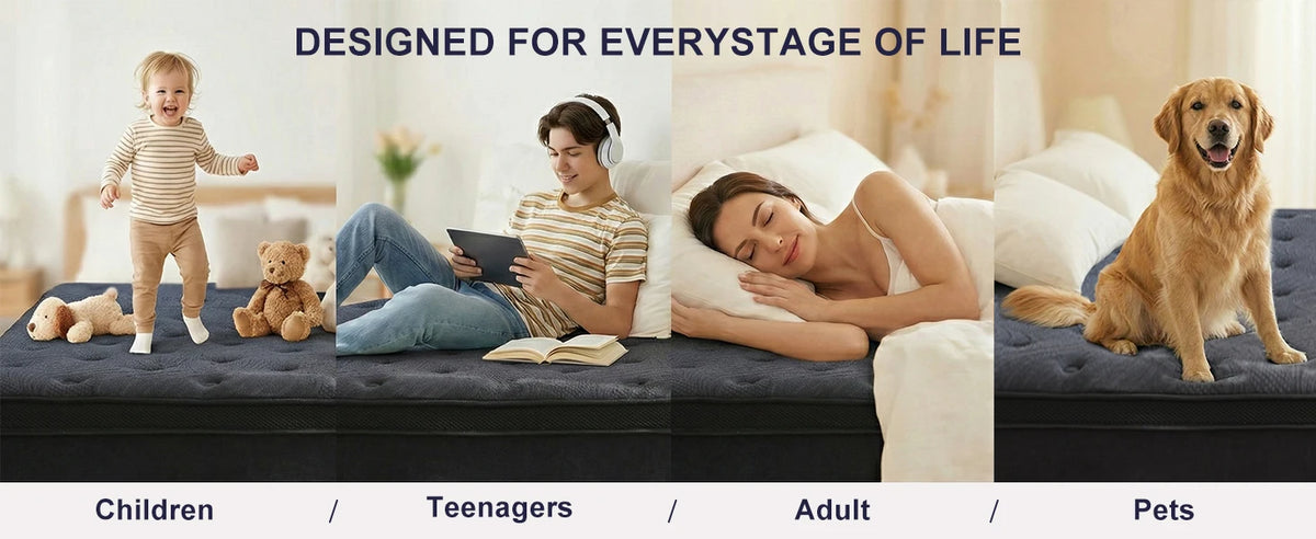 Premium Memory Foam Mattress With Pocket Springs And Support