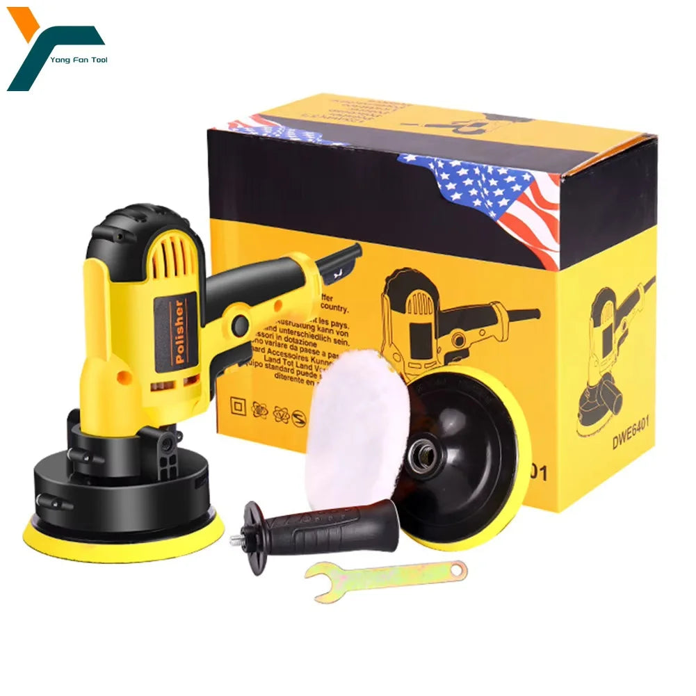 700W Electric Car Polisher Waxing Glazing Machine Adjustable Speed Auto Sanding Marble Tile Floor Polishing Scratch Repair Tool