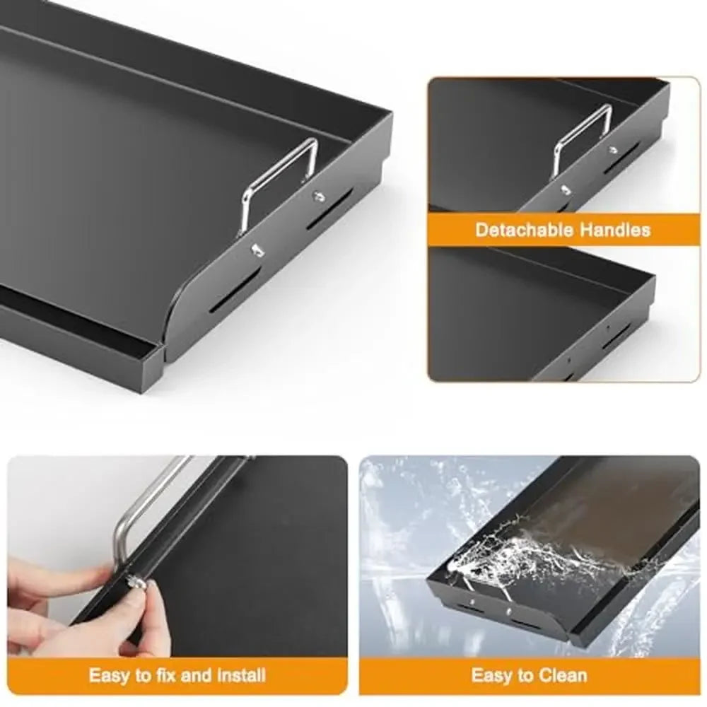 17"x13" Universal Nonstick Gas Grill Griddle Plate Outdoor