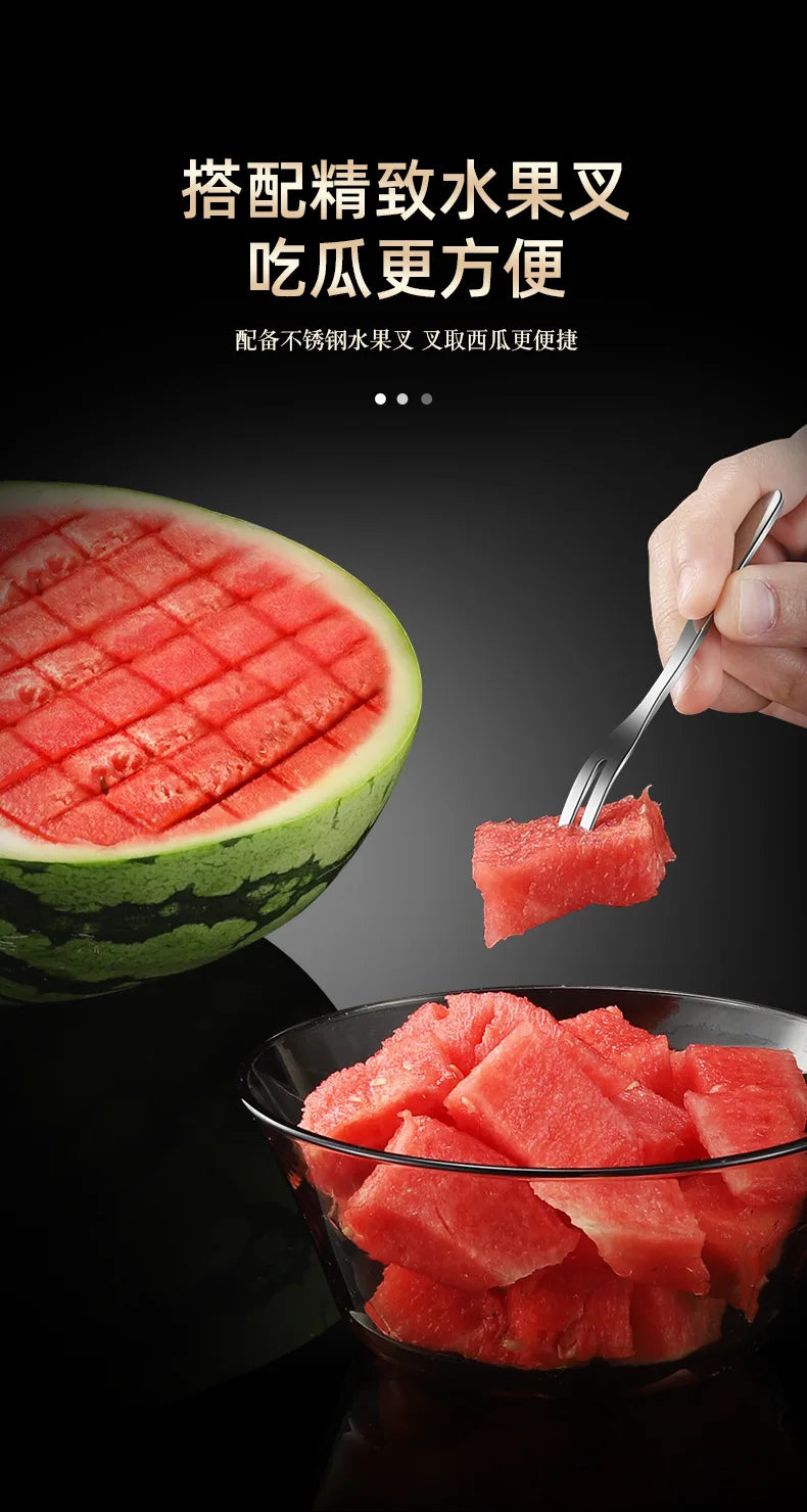 316 Stainless Steel Watermelon Cutter Fruit Divider Slicer Tool for Melon Fruit Vegetable Tools