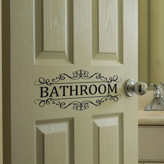 Waterproof Bathroom Wall Sticker PVC Home Art Room Decor Wall Door Stickers Bathroom Decoration Decal Home Supplies