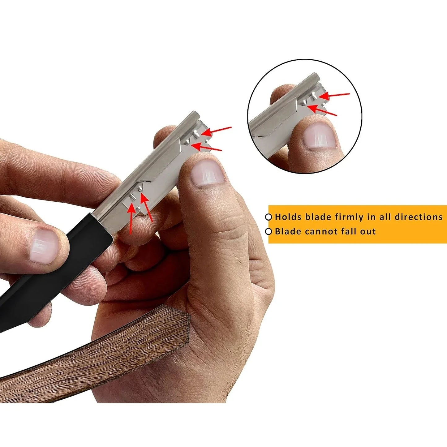 Straight Razor for Men, Professional Barber Razor with 100 Single Edge Blades, Straight Edge Single Blade Razors for Men