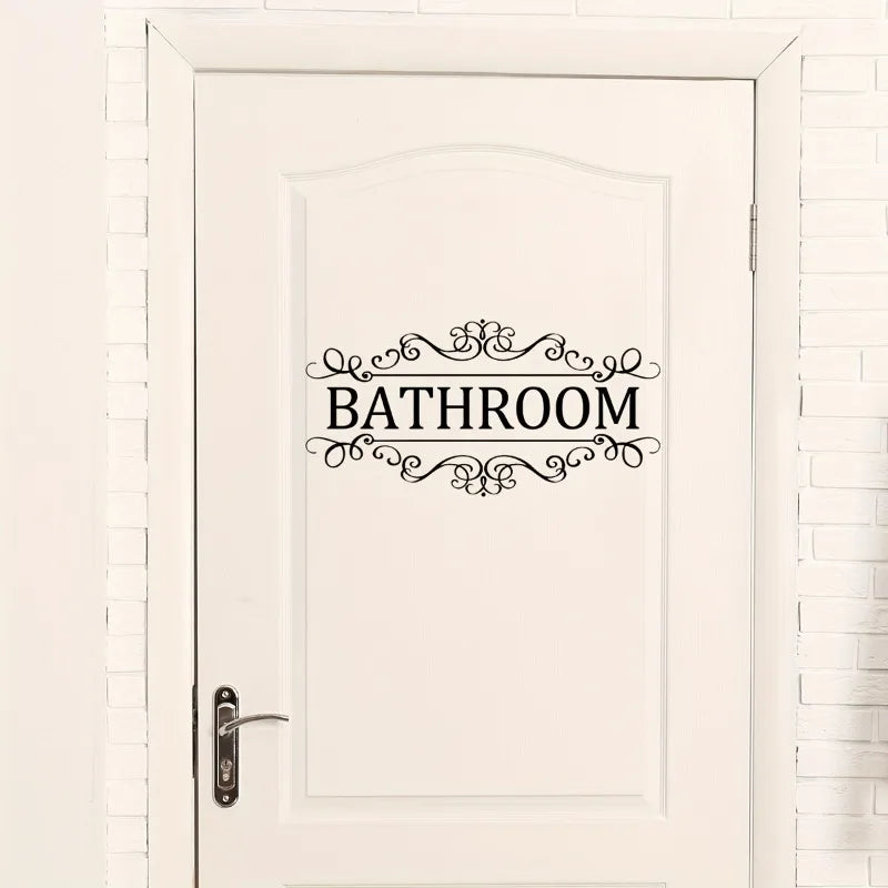 Waterproof Bathroom Wall Sticker PVC Home Art Room Decor Wall Door Stickers Bathroom Decoration Decal Home Supplies