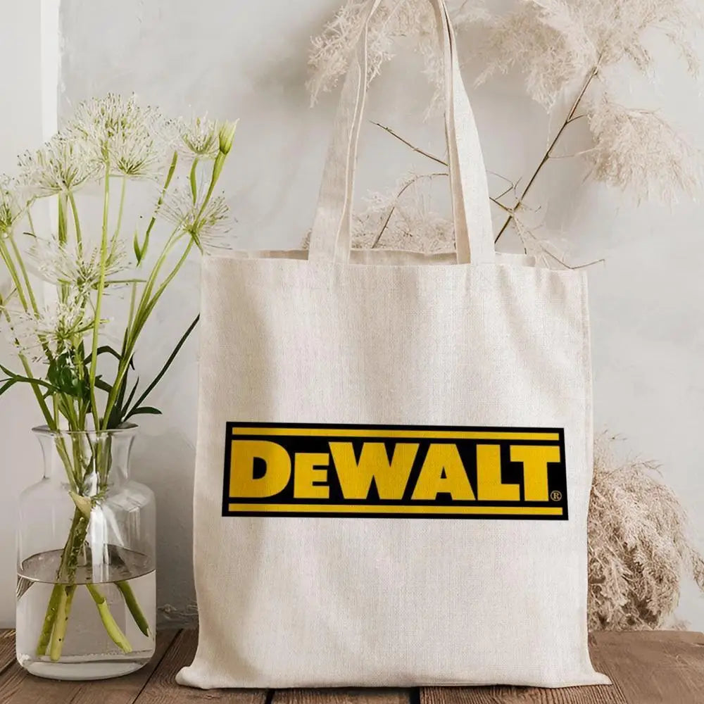 Tool Box D-DeWaltS Storage Bags Storage Bags Canvas Tote Bag Large Capacity Shoulder Fashion Eco Shopping Handbag
