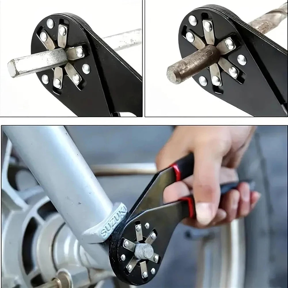 External Hexagonal Wrench Magic Wrench Adjustable Spanner Twisting Hand Clamping Socket Outer Hexagonal Multifunctional Tool